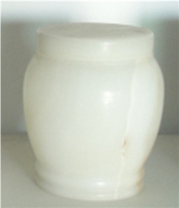 Urn-018, White Marble Urn