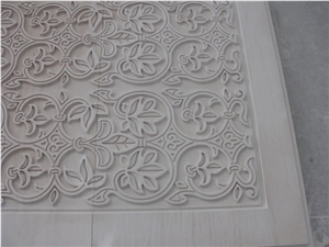 Decorative Wall Panel, Moleanos Beige Limestone CNC Wall Panels