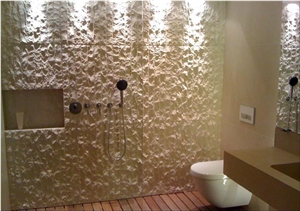 Wall Tiles Split-Face Moleanos White Limestone Mosaic Tiles