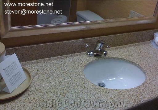 Granite Hotel Vanitytop, Beige Granite Bath Tops