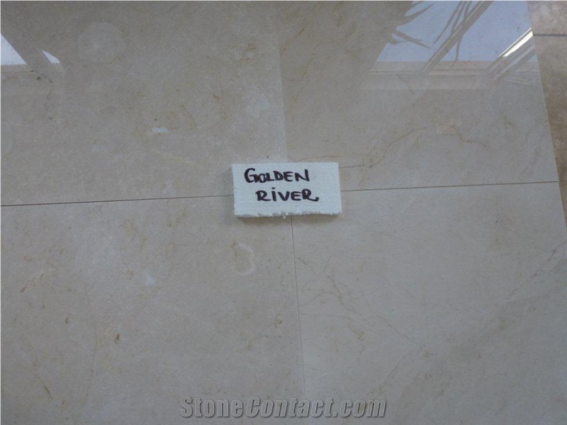 Golden River Beige, Turkey Beige Marble Slabs & Tiles