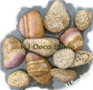 Landscaping Stone, Beige Granite Pebble, Gravel
