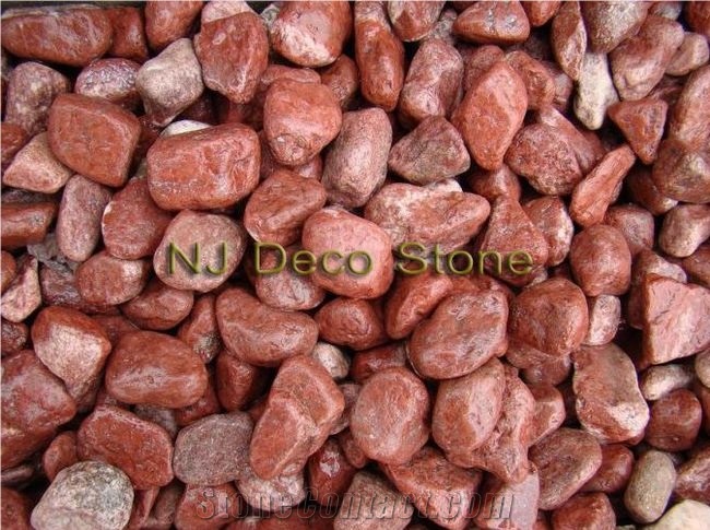 Red Garden Stone, Red Granite Pebble, Gravel