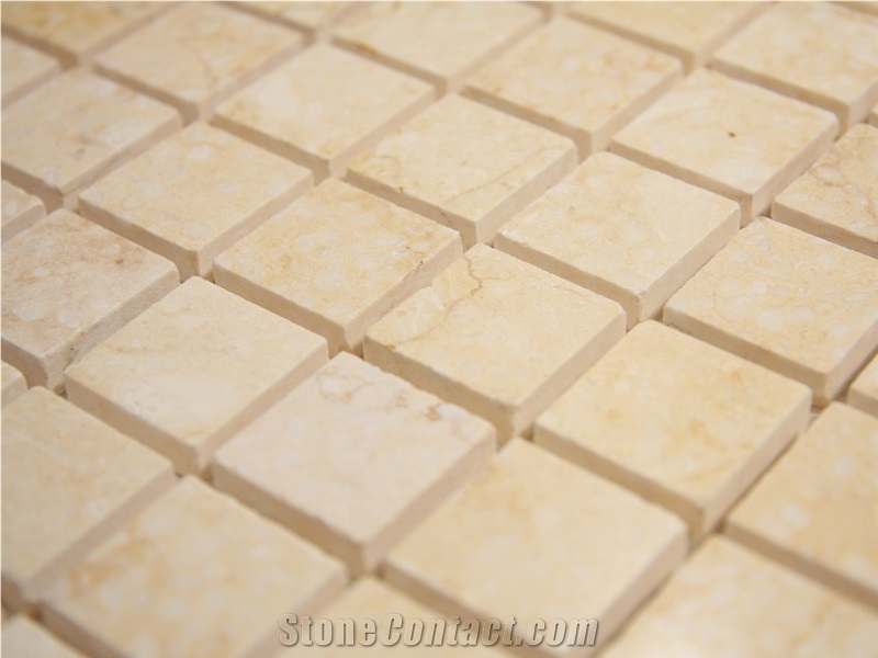 Crema Beige Mosaics, Marble