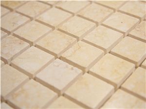 Crema Beige Mosaics, Marble