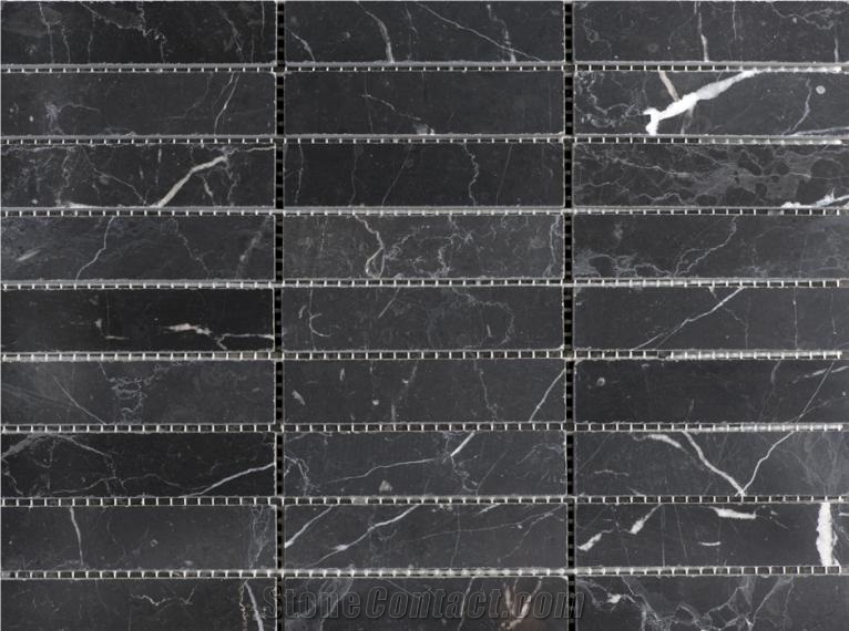 Nero Marquina Mosaics, Anatolian Black Marble