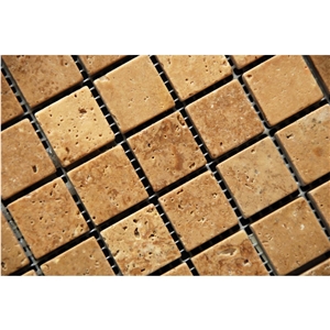 Yellow Travertine Mosaics