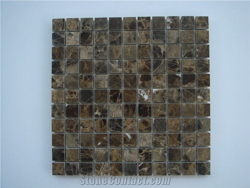 M022-GP, Brown Marble Mosaic