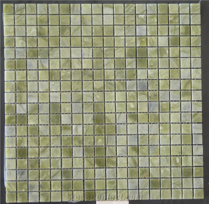 M068-FP, Green Marble Mosaic