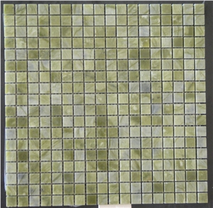 M068-FP, Green Marble Mosaic