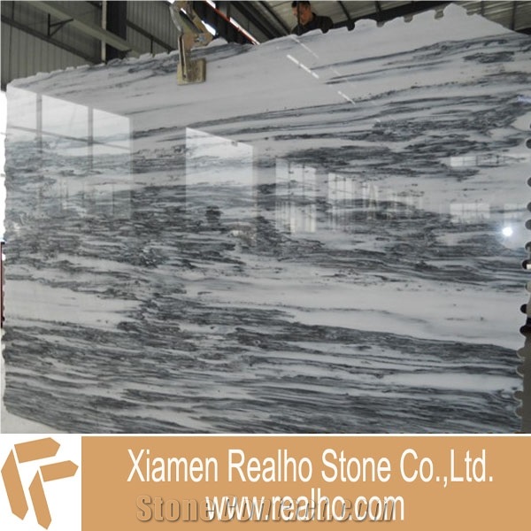 Painting Landscape Marble Slabs