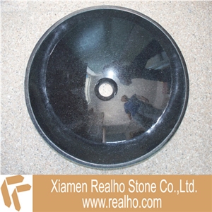 Round Sink,absolute Black Granite Sink