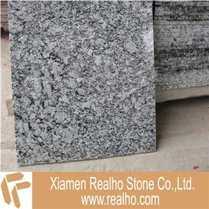 Spray White Granite Slab, China Grey Granite