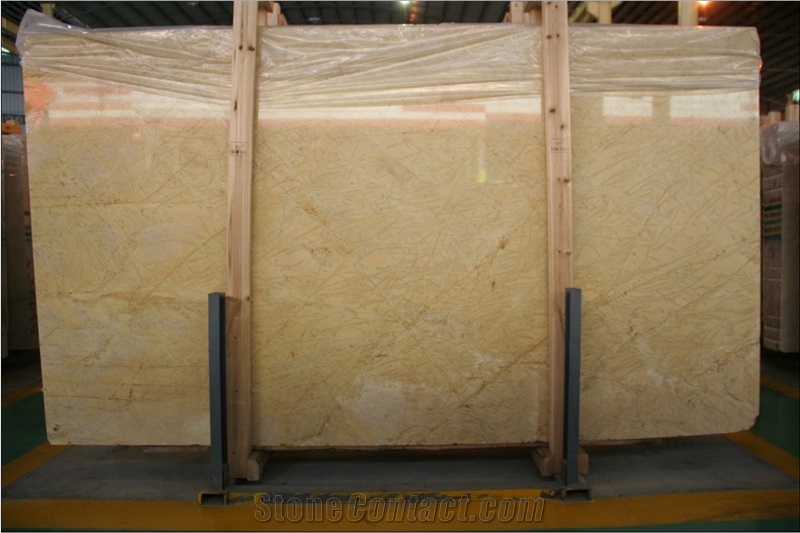 Amarilo Triana Marble Slabs, Spain Yellow Marble