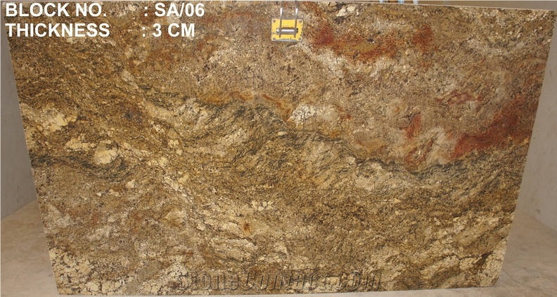Golden Persa Brown Granite Slabs, Brazil Brown Granite