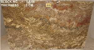 Golden Persa Brown Granite Slabs, Brazil Brown Granite