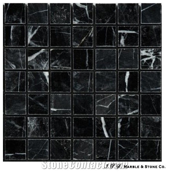 Belevi Black Marble Mosaic