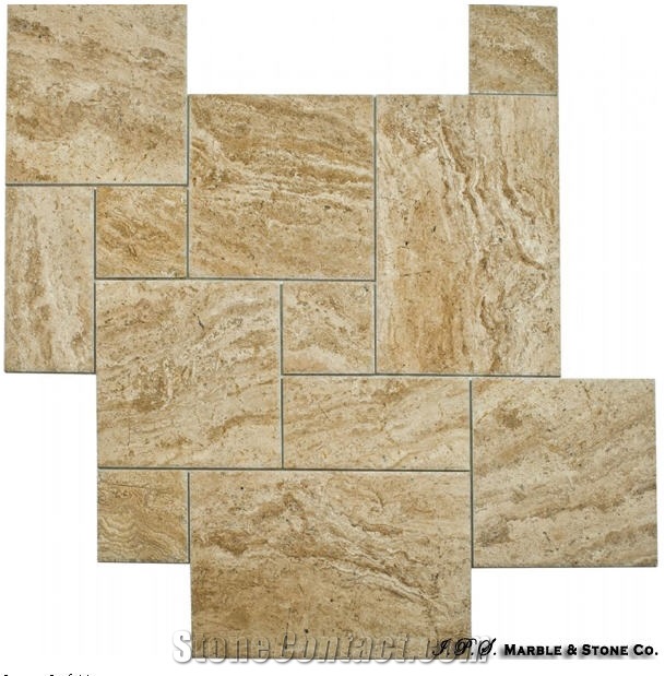 Noce Travertine French Pattern Set