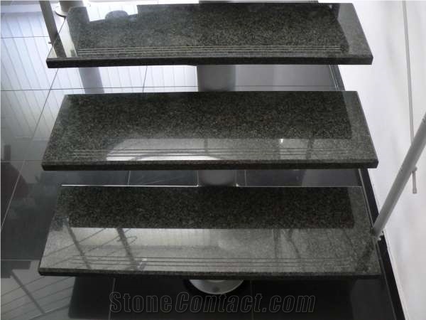 China Nero Impala (G654 Granite) Stairs, Black Granite Stairs