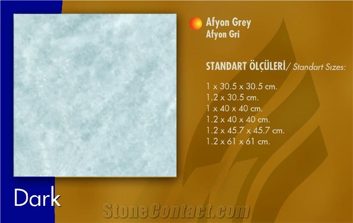 Afyon Gray Marble, Afyon Grey Light Marble Slabs