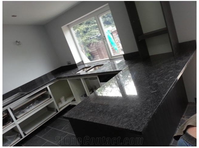 Steel Grey Countertop, Grey Granite Countertop