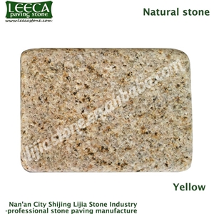 Granite Driveway Stone Brick, Yellow Granite Driveway