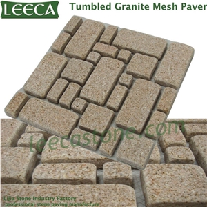 Granite Driveway Stone Brick, Yellow Granite Driveway