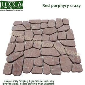 Pink Prophyry Flagstone Pavers