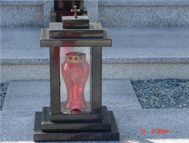 Monumental Light, Monumental Vase, G654 Black Granite