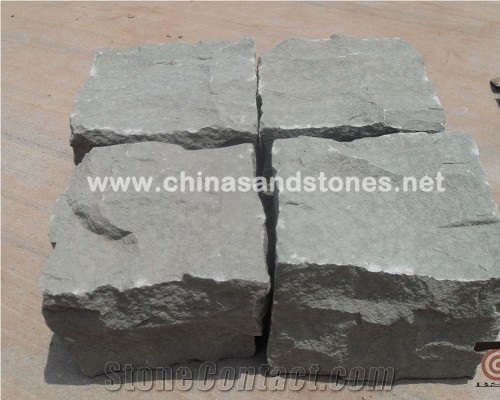 Grey Sandstone Cobble Stone-06