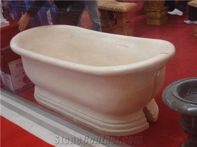China Royal White Marble Bathtub