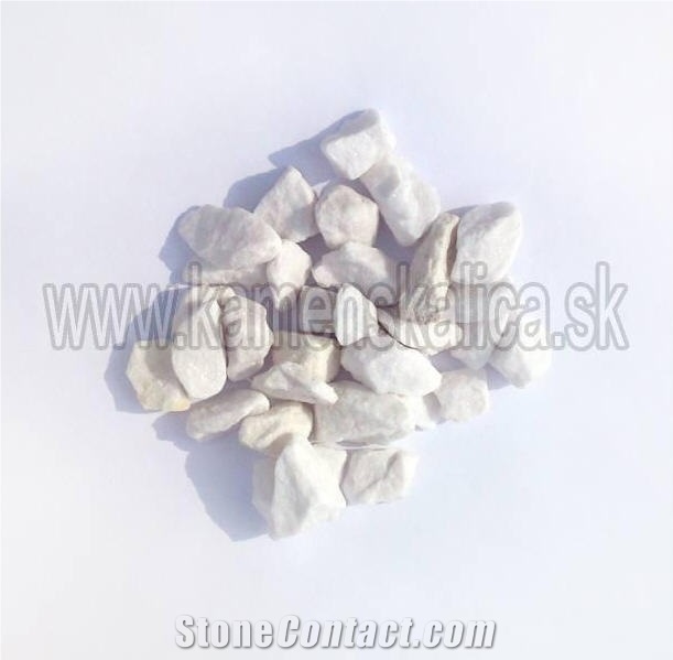 Supikovice Marble Pebble Stone, White Marble Pebble Stone