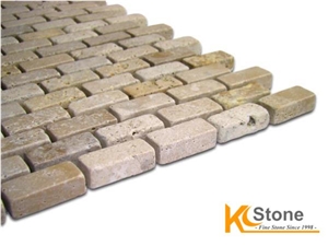 G3 Beige Marble Brick Mosaic