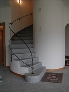 Pietra Piasentina Stairs, Grey Limestone
