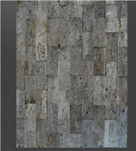 Persian Silver Travertine Mosaic, Grey Travertine Mosaic