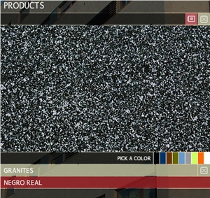 Negro Real, Portugal Black Granite Slabs & Tiles