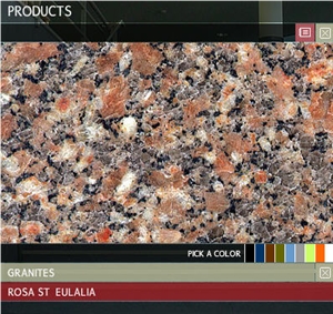 Rosa Santa Eulalia - Rosa St Eulalia, Portugal Red Granite Slabs & Tiles