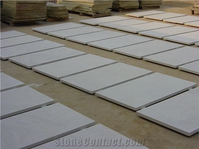China White Sandstone Tiles