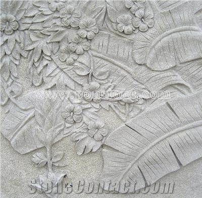 Yellow Sandstone Carving Relief
