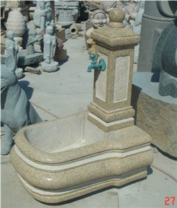 Yellow Granite Fountain
