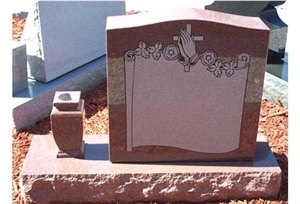 Cheap Black GRANITE Headstone Gravestone