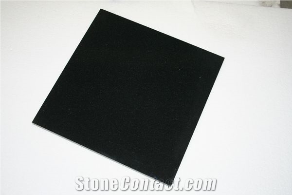 Honed Black Granite Tile