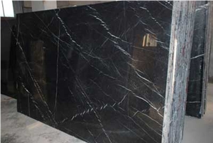Persian Black, Iran Black Marble Slabs & Tiles