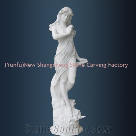 Marble Western Sculpture/Statue, White Marble Sculpture