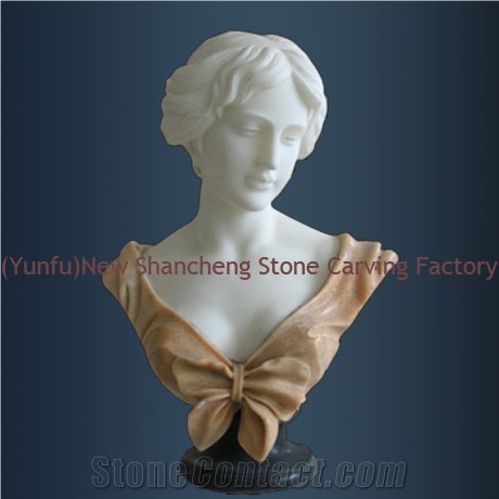 Stone/Marble Bust Carving (Head Statue)