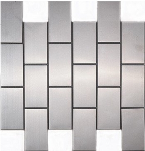 Stainless Steel Mosaic, Backsplash Metal Mosaic Tile