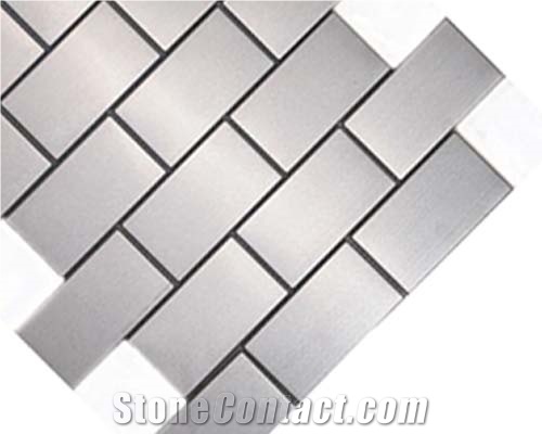 Stainless Steel Mosaic, Backsplash Metal Mosaic Tile