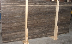 Black Travertine, Maroon Travertine Slabs