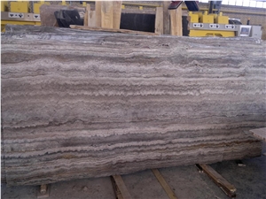 Silver Travertine Slabs, Iran Grey Travertine