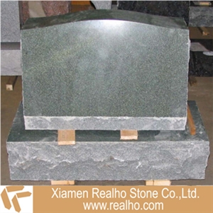 Evergreen Granite Headstone,forest Green Granite
